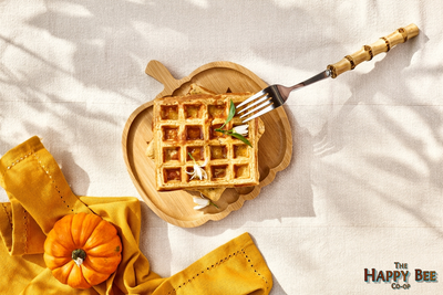 Spooky Sweet Halloween Honey Waffles