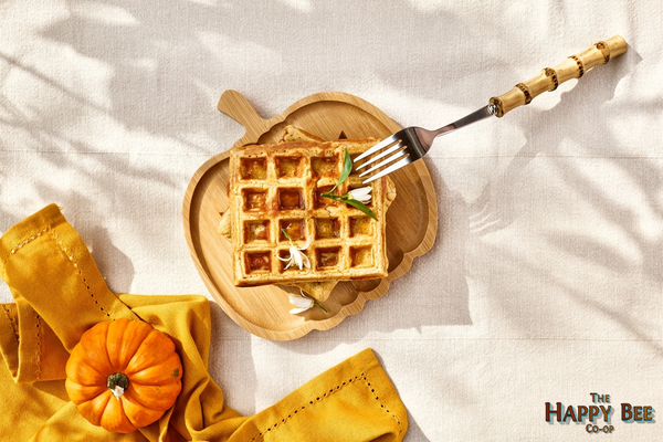 Spooky Sweet Halloween Honey Waffles